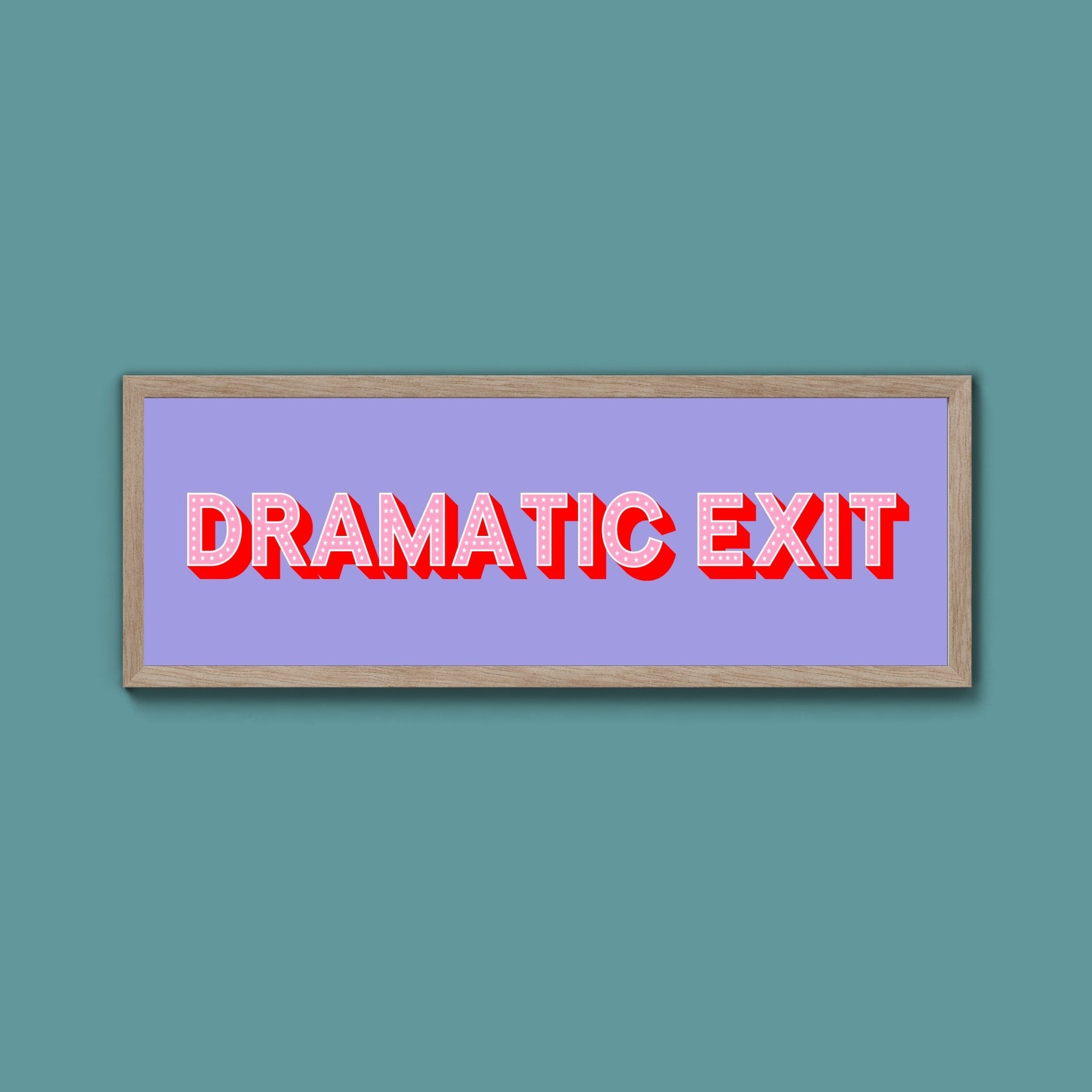Dramatic Exit Framed Print - Above The Door