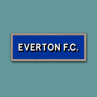 Everton FC Framed Print (New Style) - Above The Door