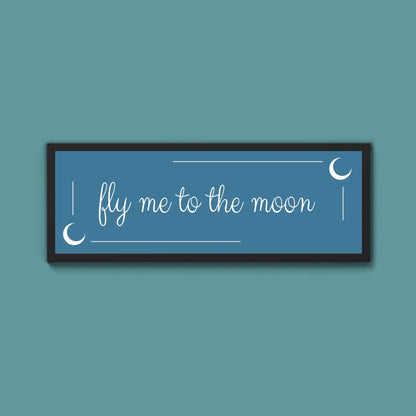 Fly Me To The Moon Framed Print (New Style) - Above The Door