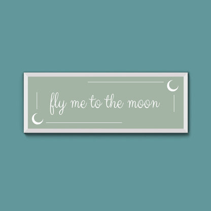 Fly Me To The Moon Framed Print (New Style) - Above The Door