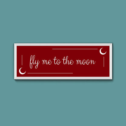 Fly Me To The Moon Framed Print (New Style) - Above The Door
