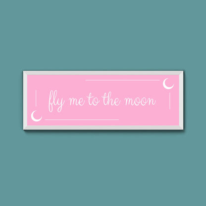 Fly Me To The Moon Framed Print (New Style) - Above The Door