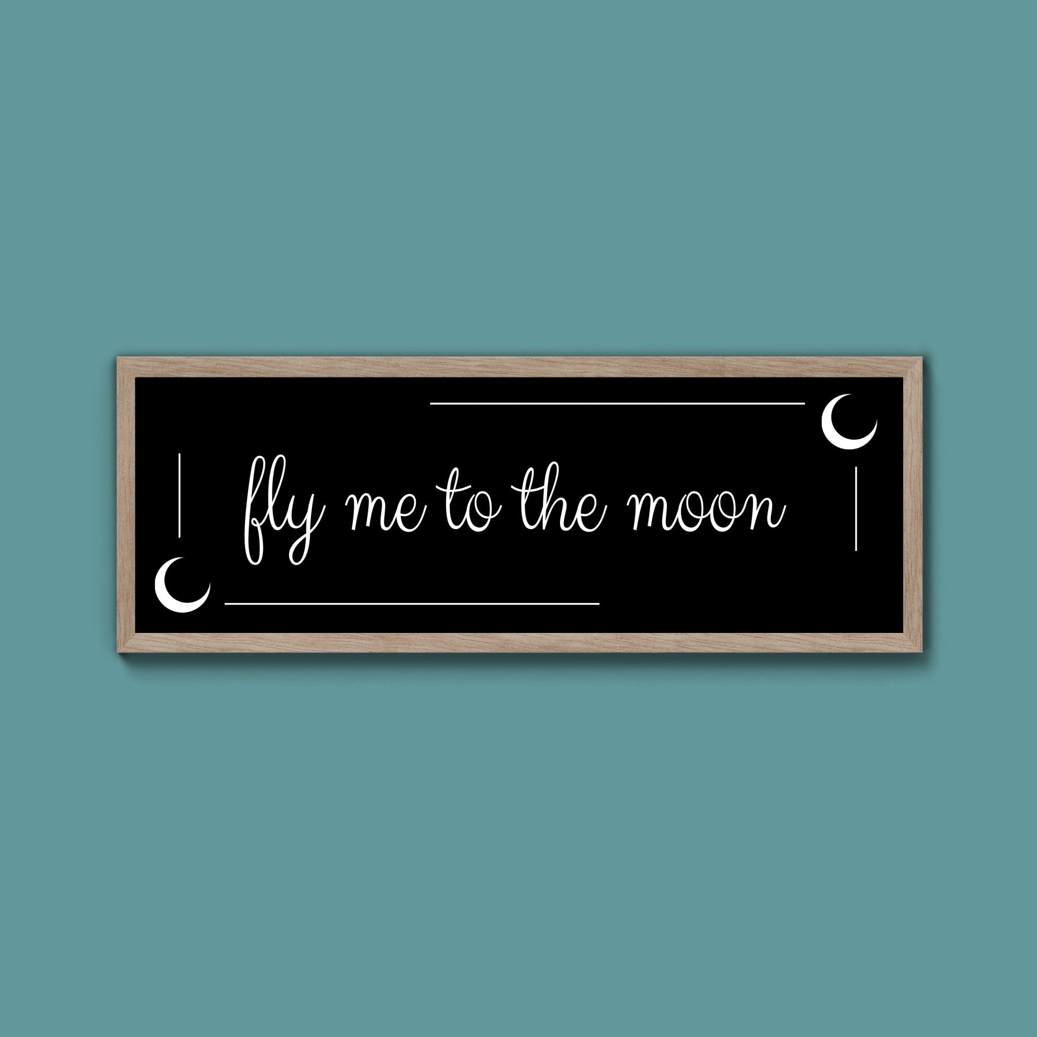 Fly Me To The Moon Framed Print (New Style) - Above The Door