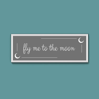 Fly Me To The Moon Framed Print (New Style) - Above The Door