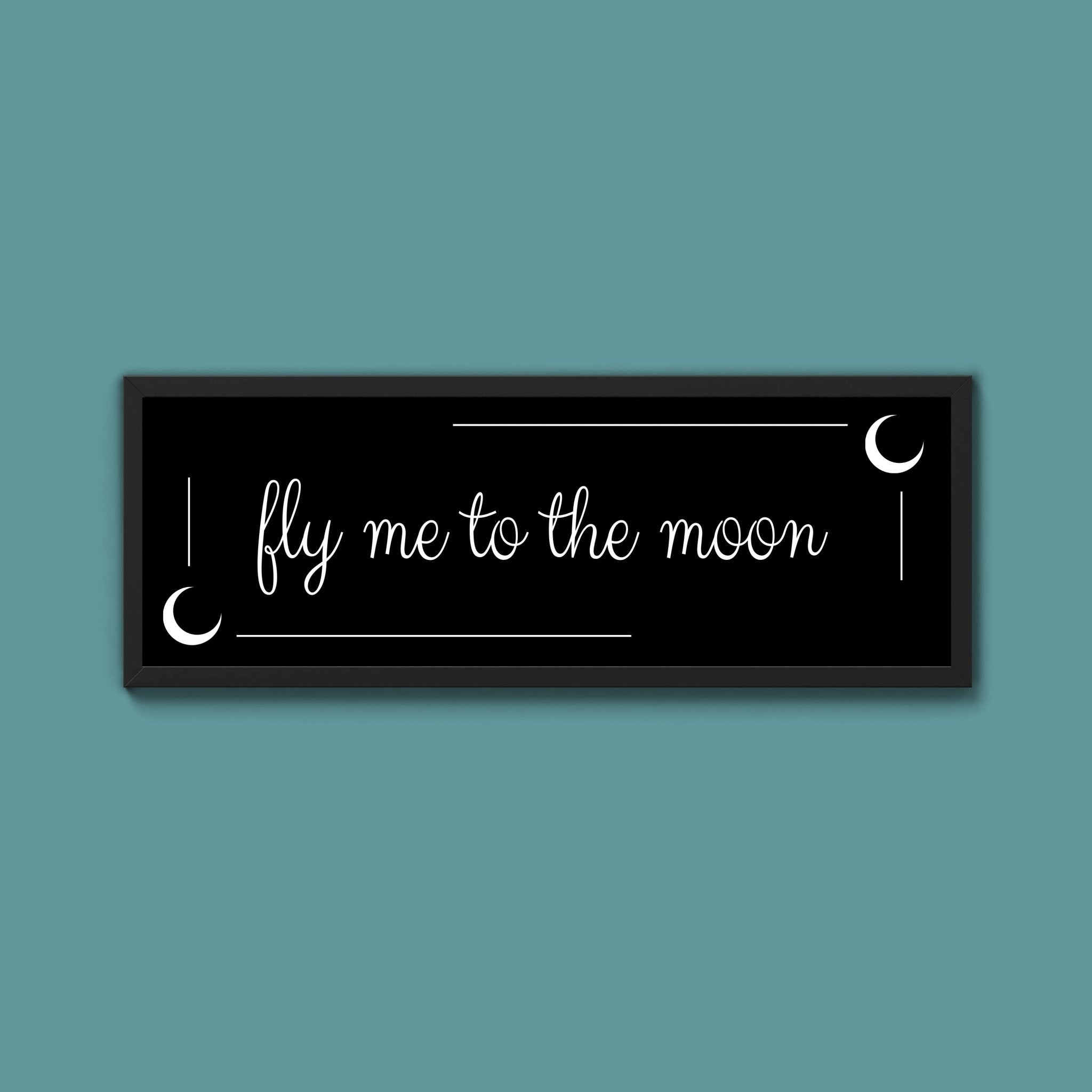 Fly Me To The Moon Framed Print (New Style) - Above The Door