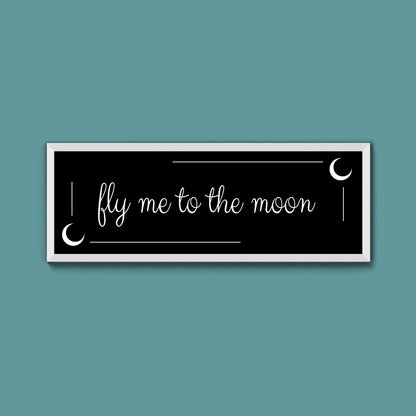 Fly Me To The Moon Framed Print (New Style) - Above The Door