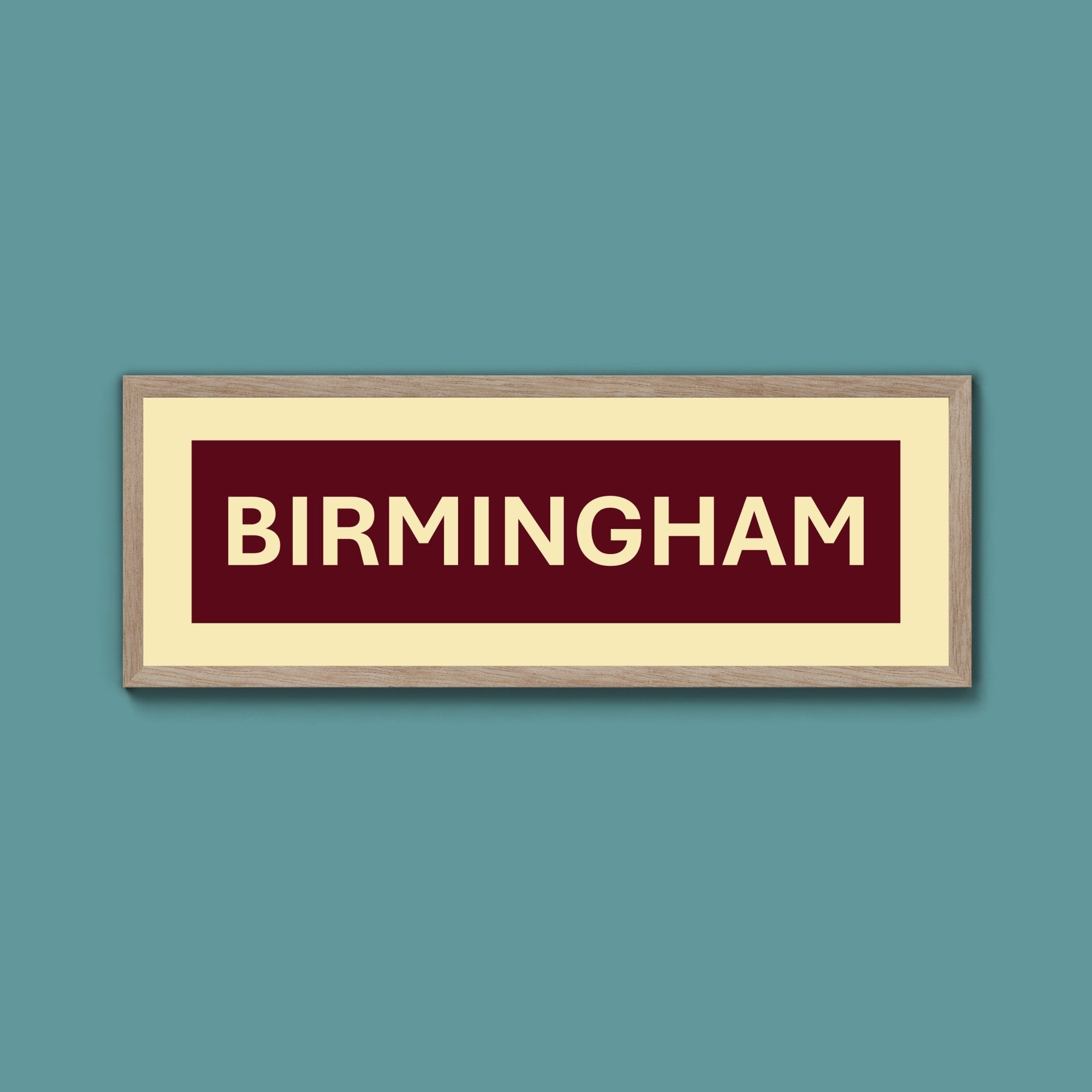 Framed Birmingham Street Print - Above The Door