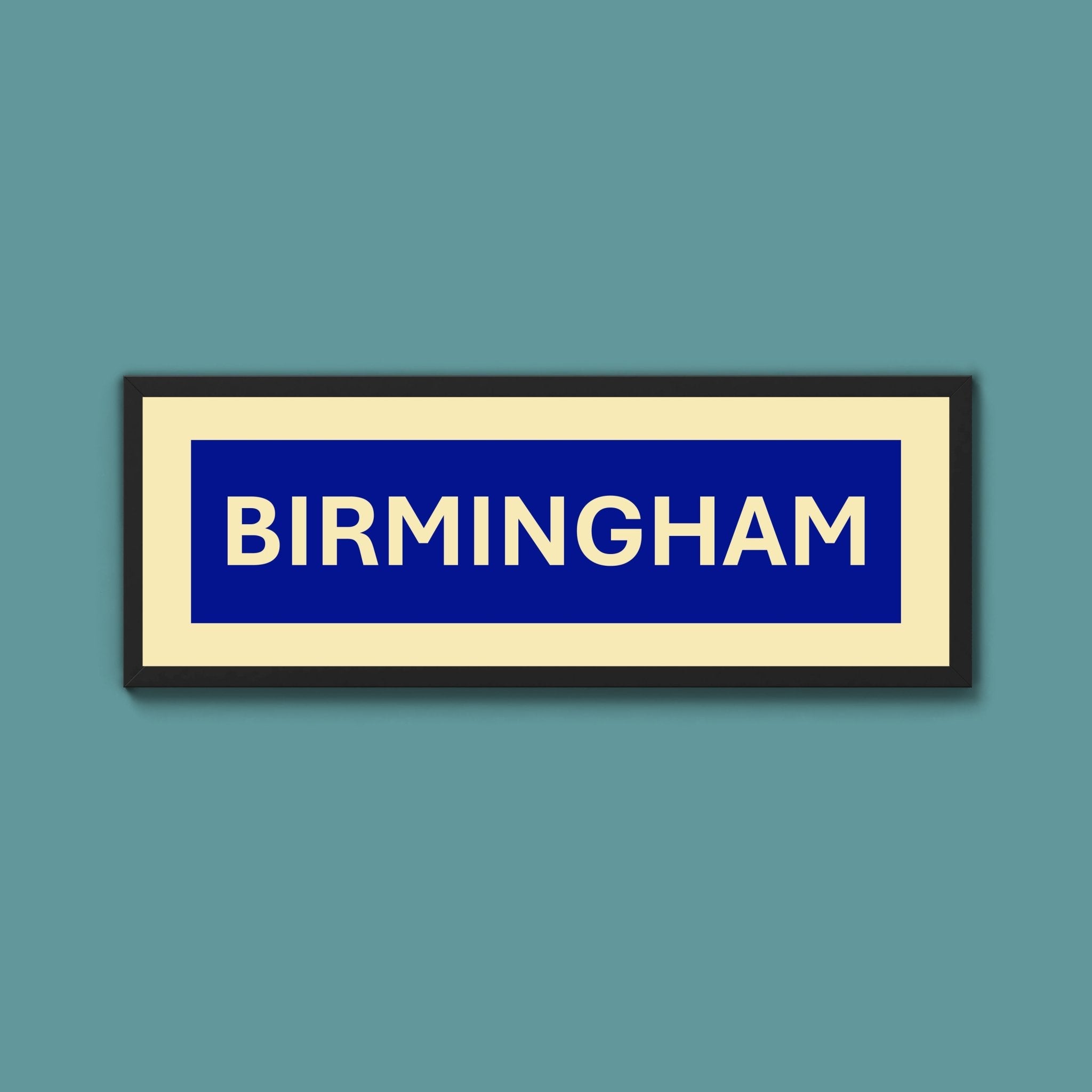 Framed Birmingham Street Print - Above The Door