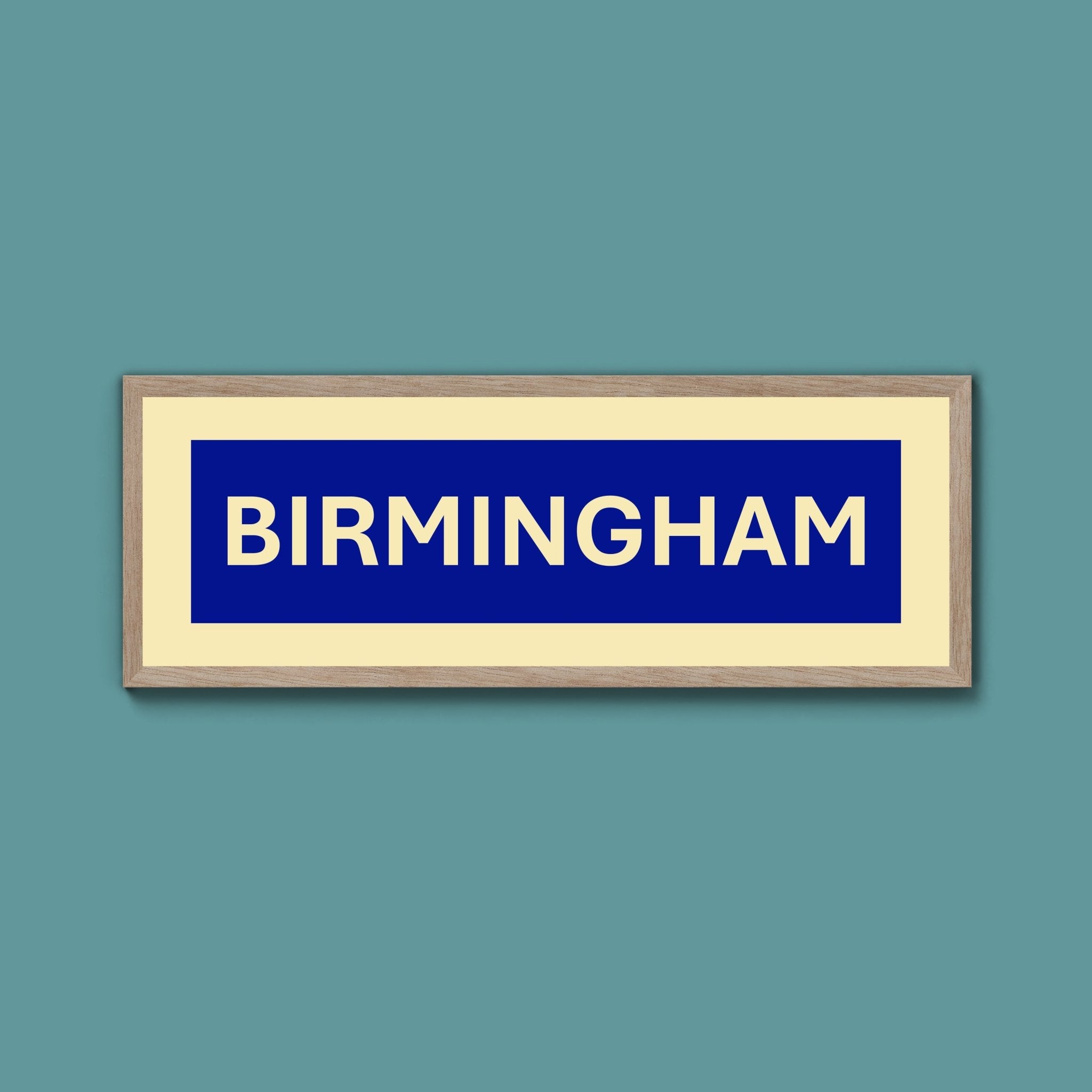 Framed Birmingham Street Print - Above The Door