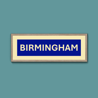 Framed Birmingham Street Print - Above The Door