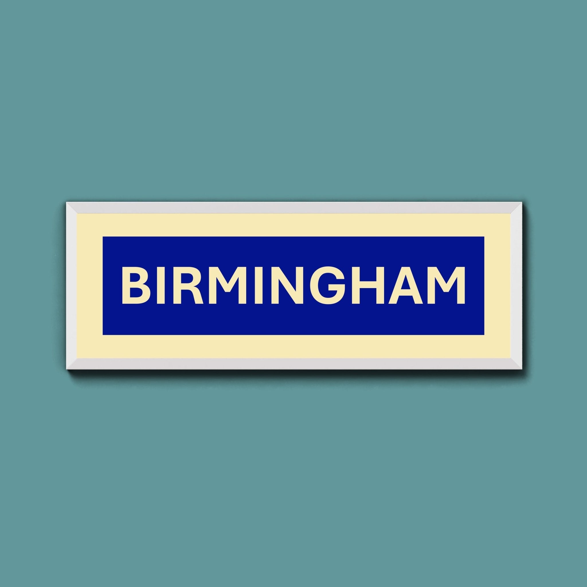 Framed Birmingham Street Print - Above The Door