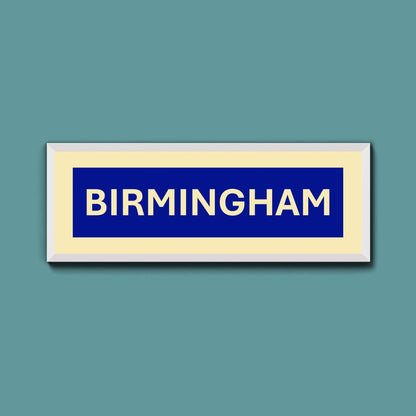 Framed Birmingham Street Print - Above The Door
