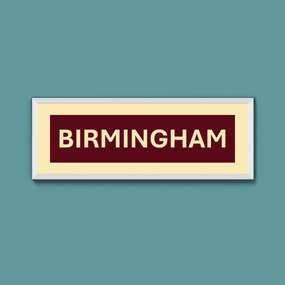 Framed Birmingham Street Print - Above The Door