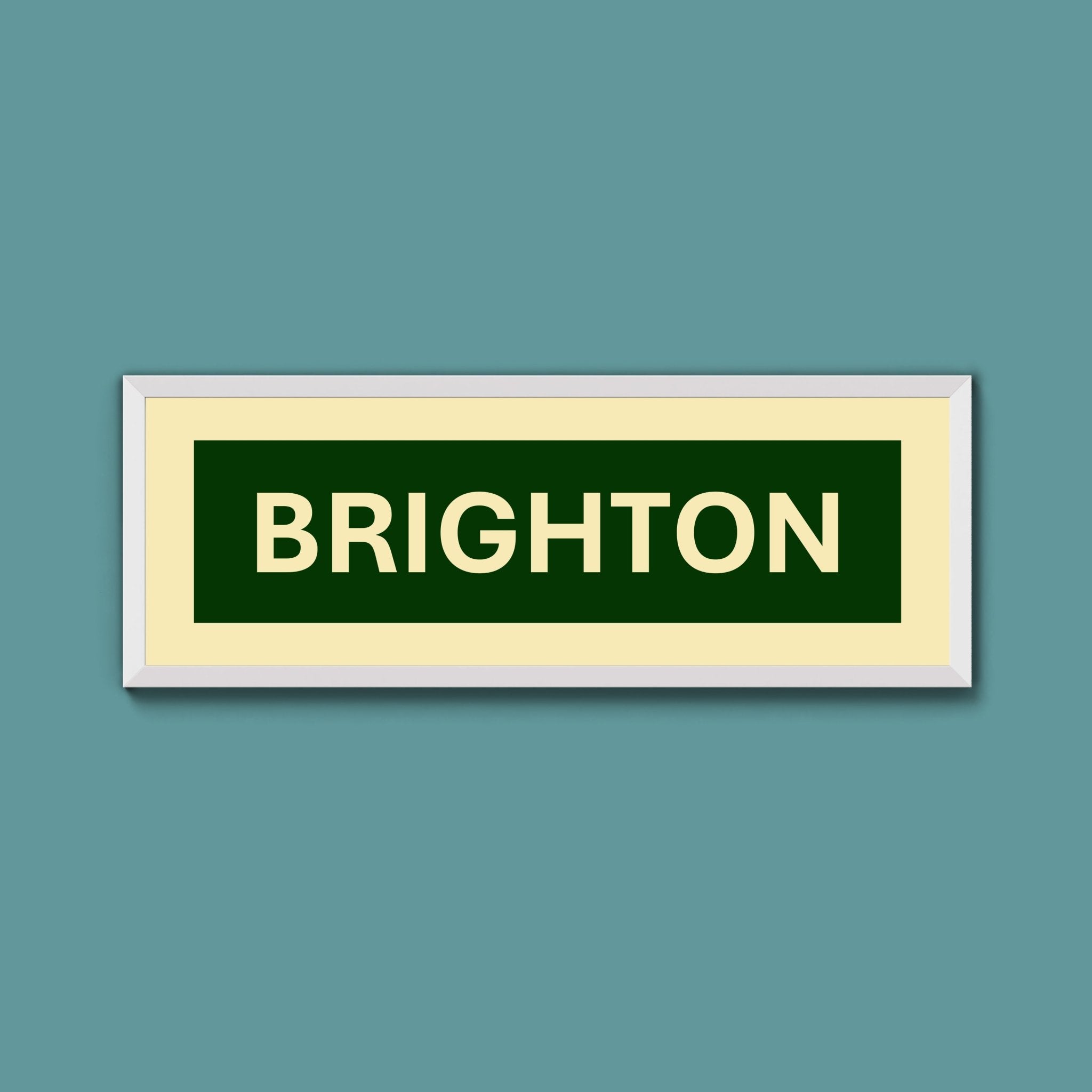 Framed Brighton Street Print - Above The Door