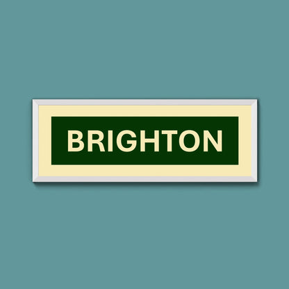 Framed Brighton Street Print - Above The Door