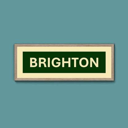 Framed Brighton Street Print - Above The Door