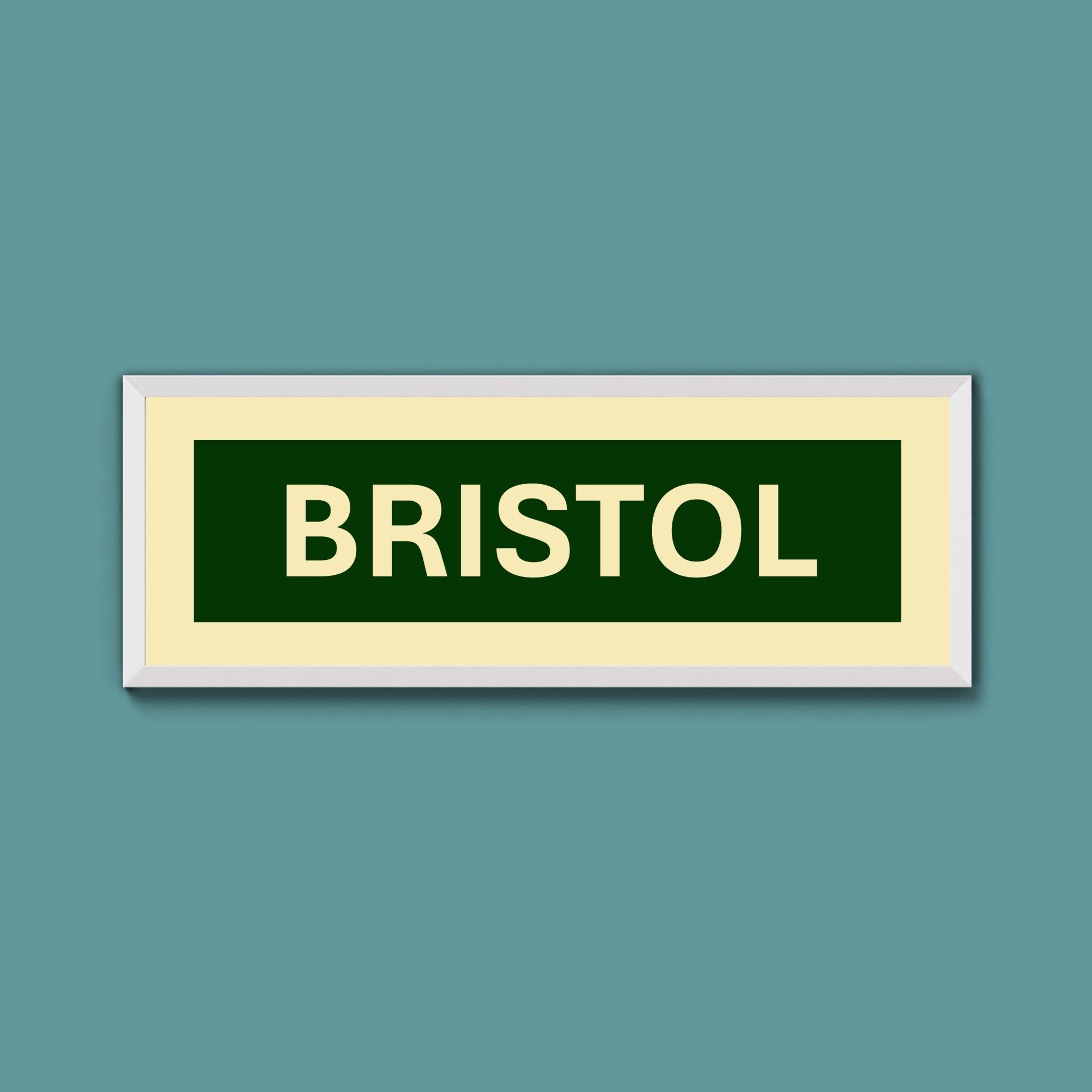 Framed Bristol Street Print - Above The Door