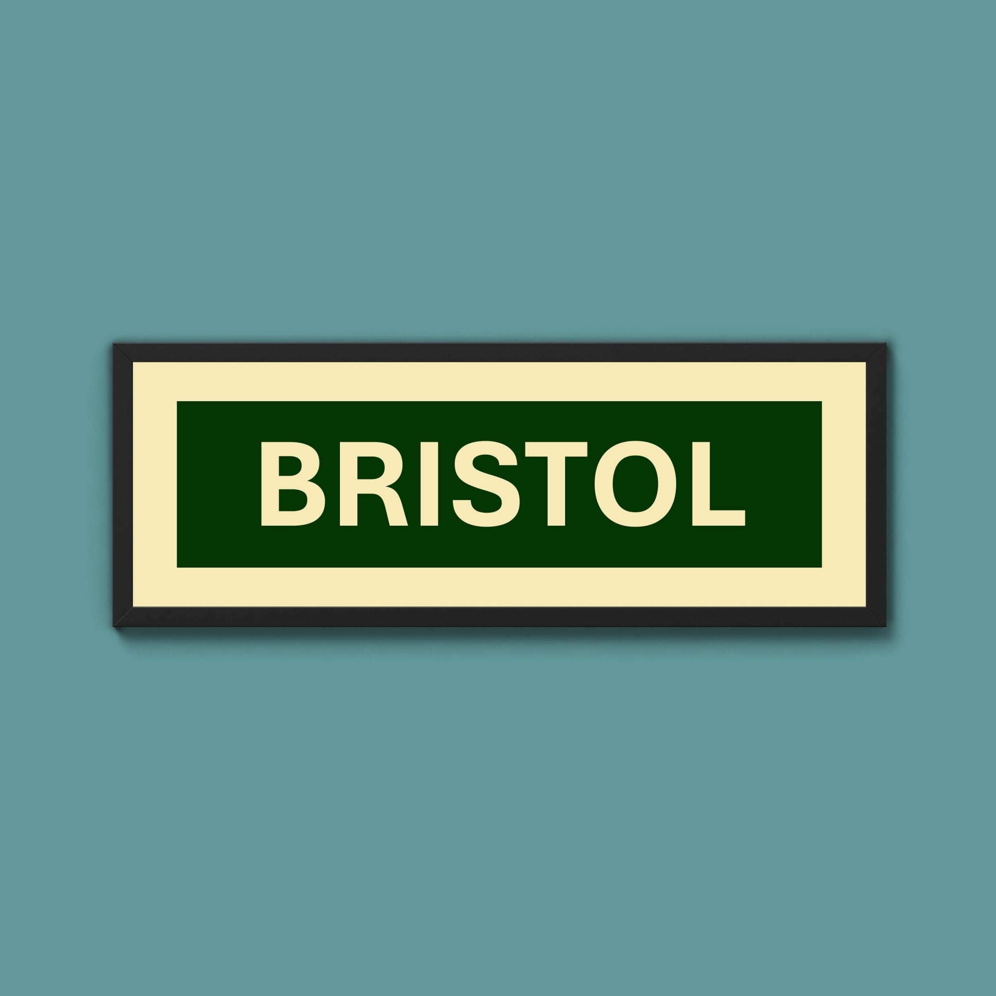 Framed Bristol Street Print - Above The Door