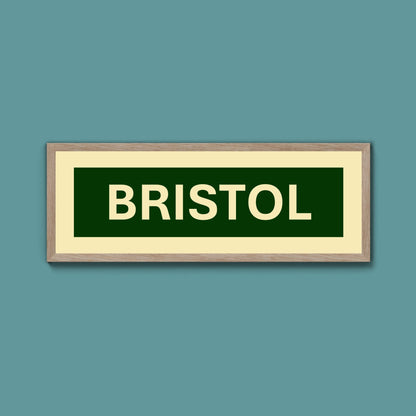 Framed Bristol Street Print - Above The Door
