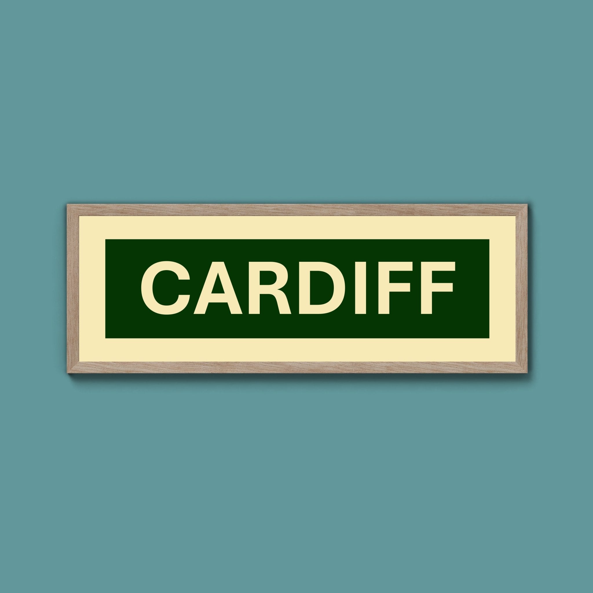Framed Cardiff Street Print - Above The Door