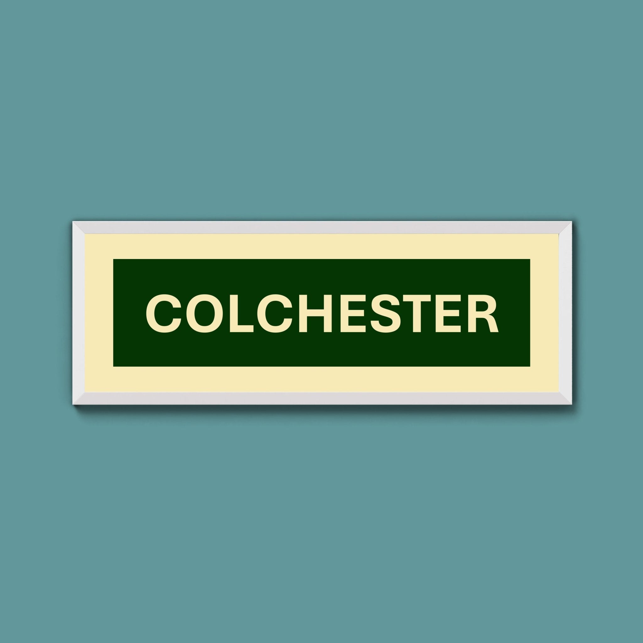 Framed Colchester Street Print - Above The Door