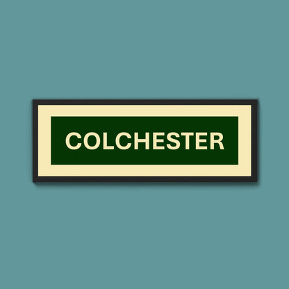 Framed Colchester Street Print - Above The Door
