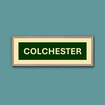 Framed Colchester Street Print - Above The Door