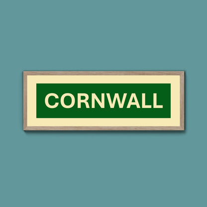 Framed Cornwall Street Print - Above The Door
