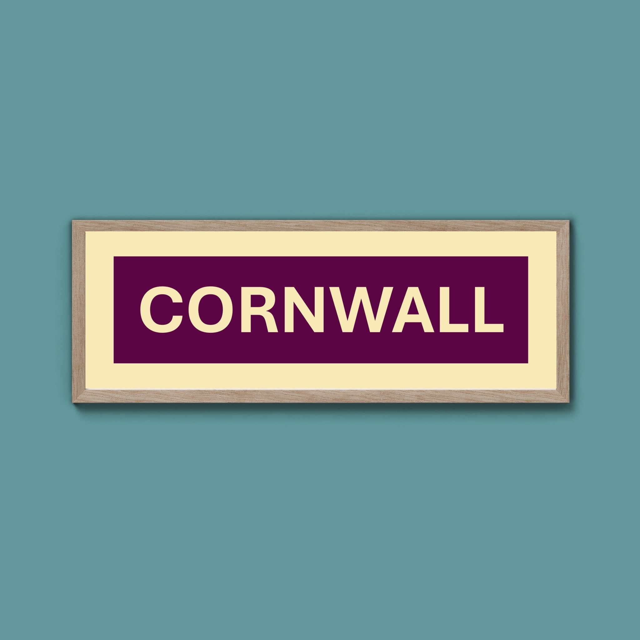 Framed Cornwall Street Print - Above The Door