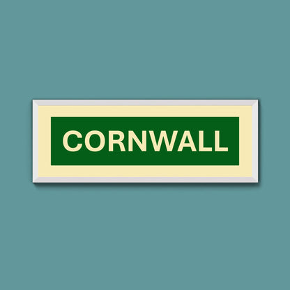 Framed Cornwall Street Print - Above The Door