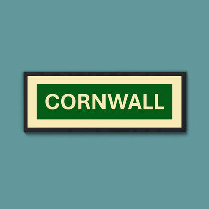 Framed Cornwall Street Print - Above The Door