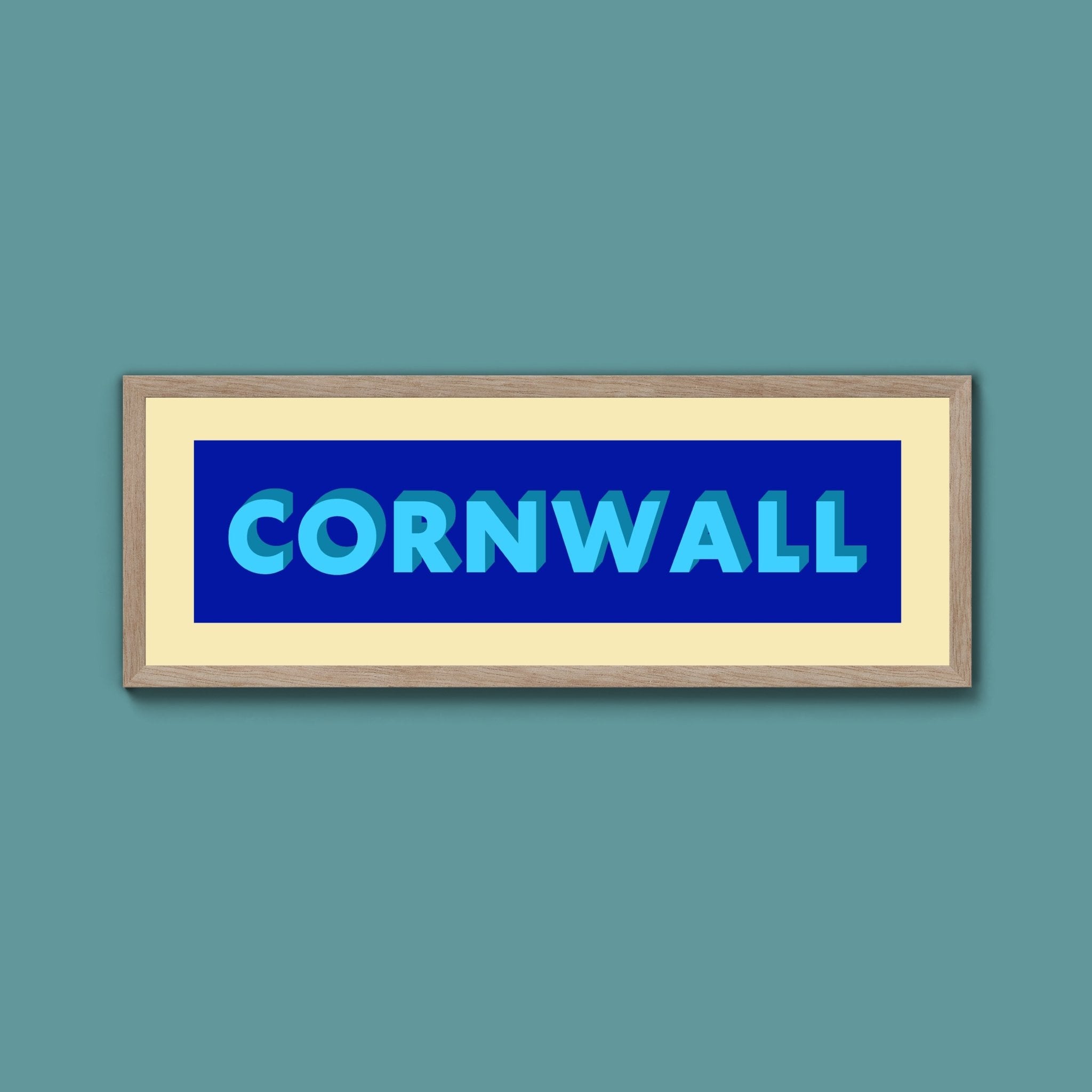 Framed Cornwall Street Print - Above The Door