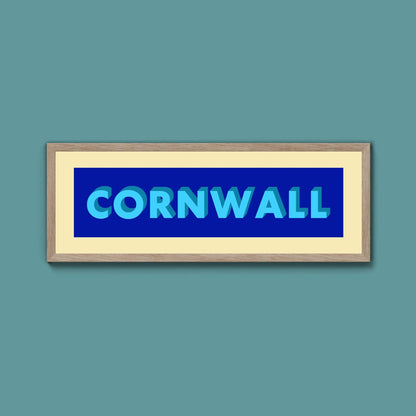 Framed Cornwall Street Print - Above The Door