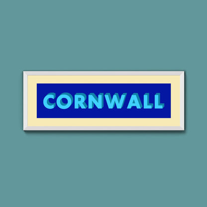 Framed Cornwall Street Print - Above The Door