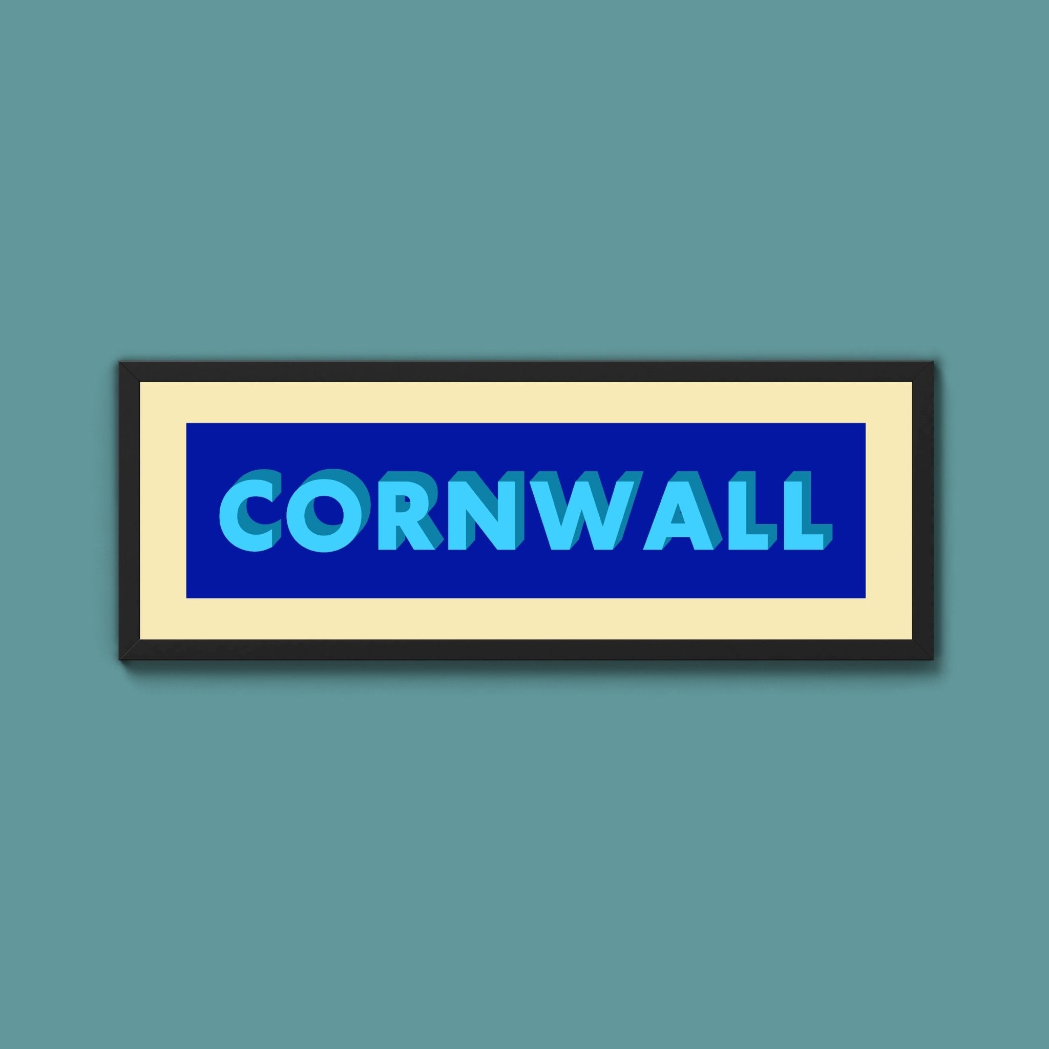Framed Cornwall Street Print - Above The Door