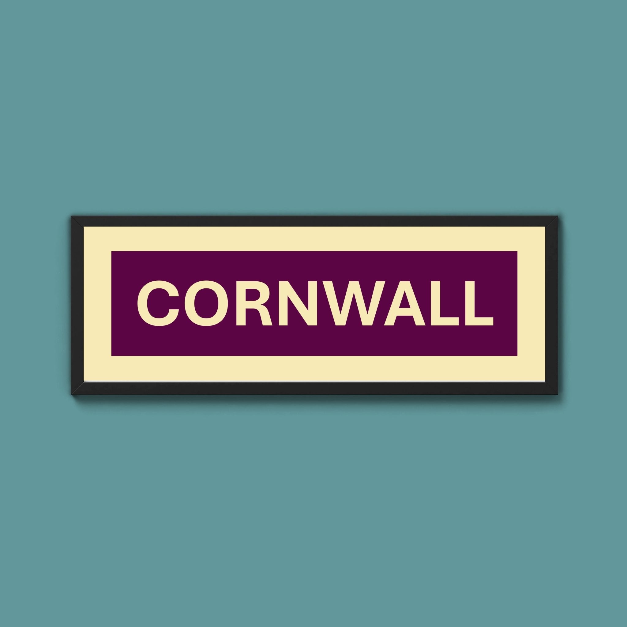 Framed Cornwall Street Print - Above The Door