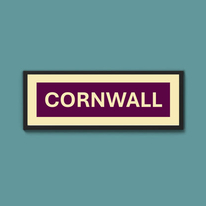 Framed Cornwall Street Print - Above The Door