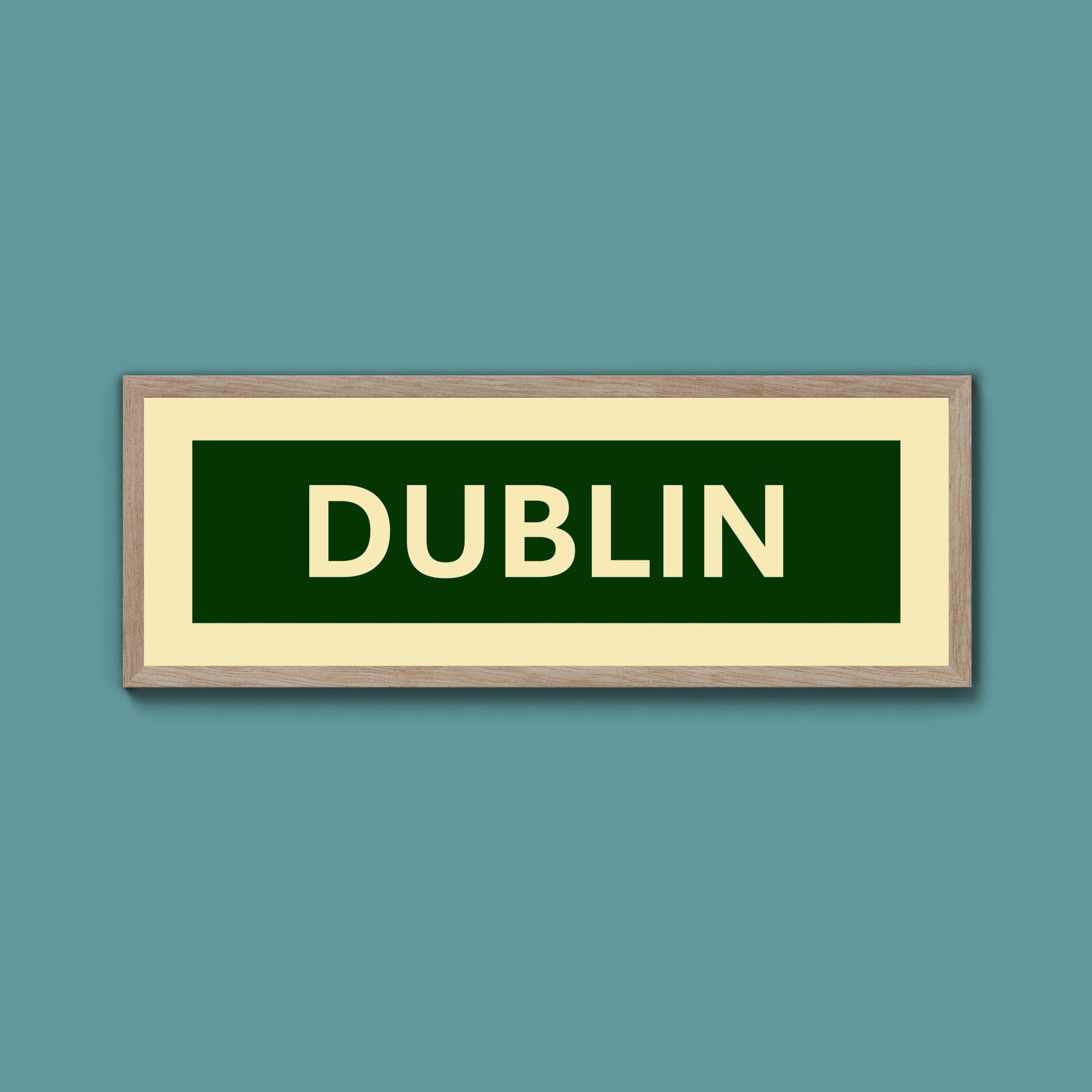 Framed Dublin Street Print - Above The Door
