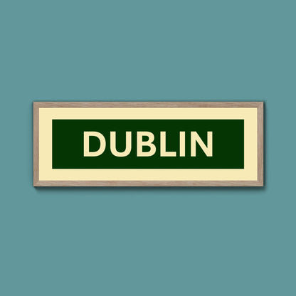 Framed Dublin Street Print - Above The Door