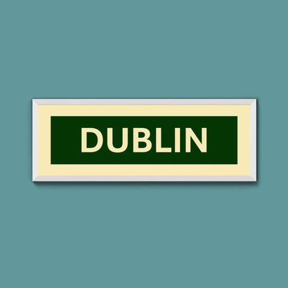 Framed Dublin Street Print - Above The Door