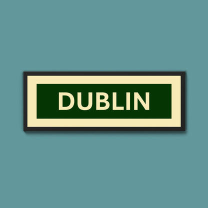Framed Dublin Street Print - Above The Door