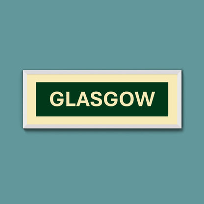 Framed Glasgow Street Print - Above The Door