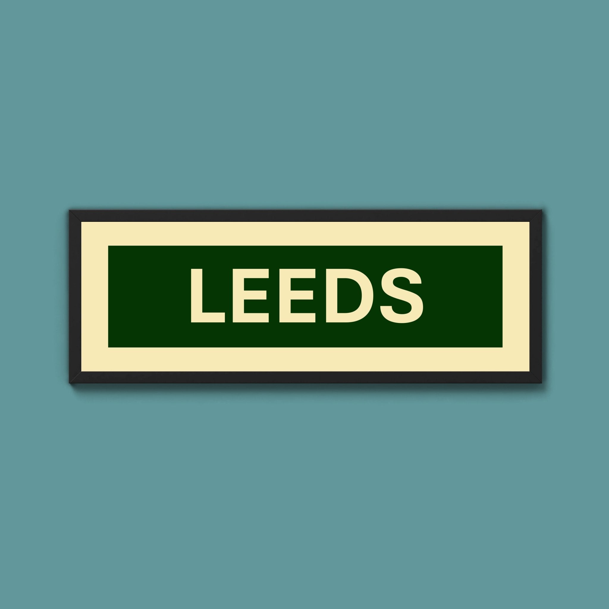 Framed Leeds Street Print - Above The Door