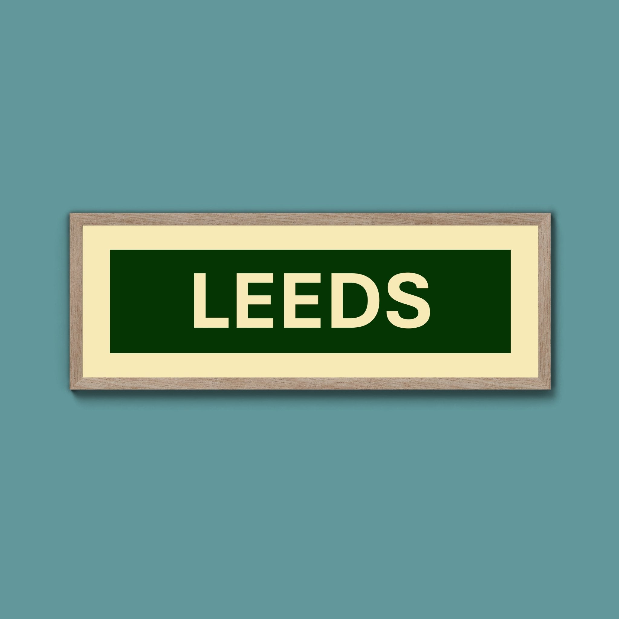 Framed Leeds Street Print - Above The Door
