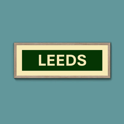Framed Leeds Street Print - Above The Door