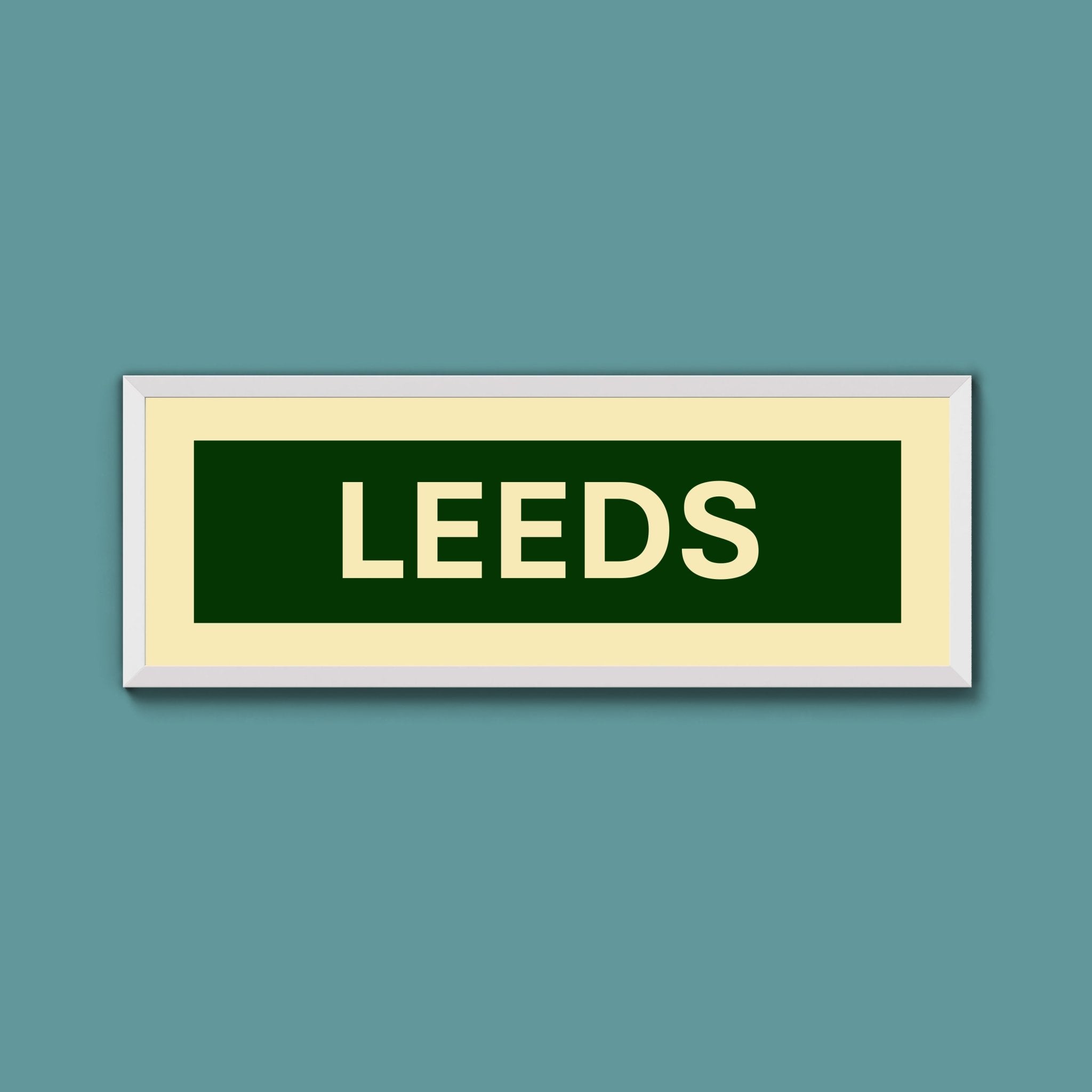 Framed Leeds Street Print - Above The Door