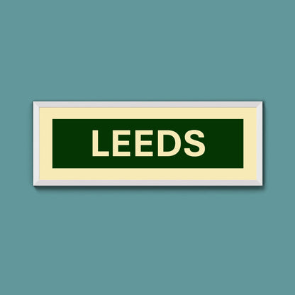 Framed Leeds Street Print - Above The Door