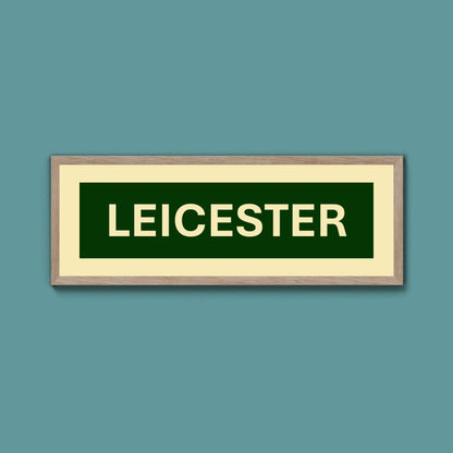 Framed Leicester Street Print - Above The Door