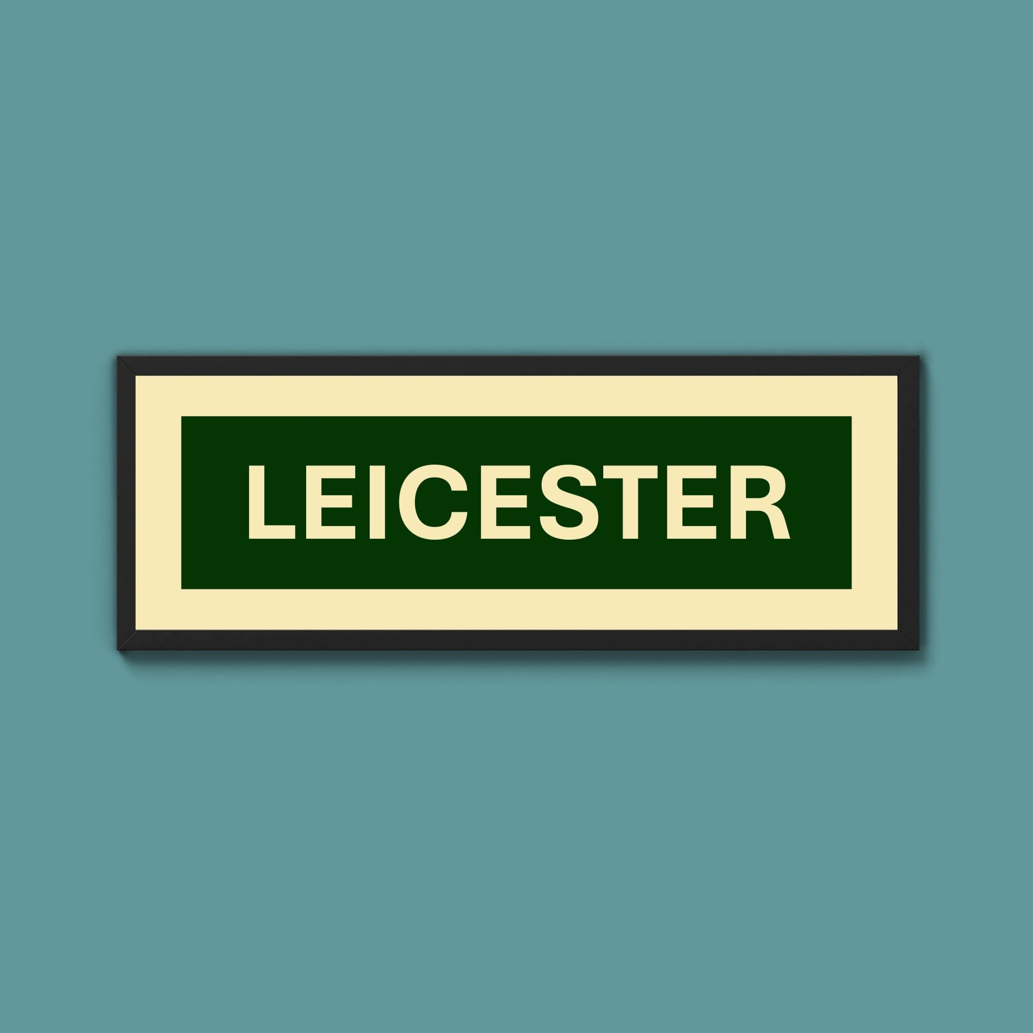 Framed Leicester Street Print - Above The Door
