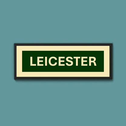 Framed Leicester Street Print - Above The Door